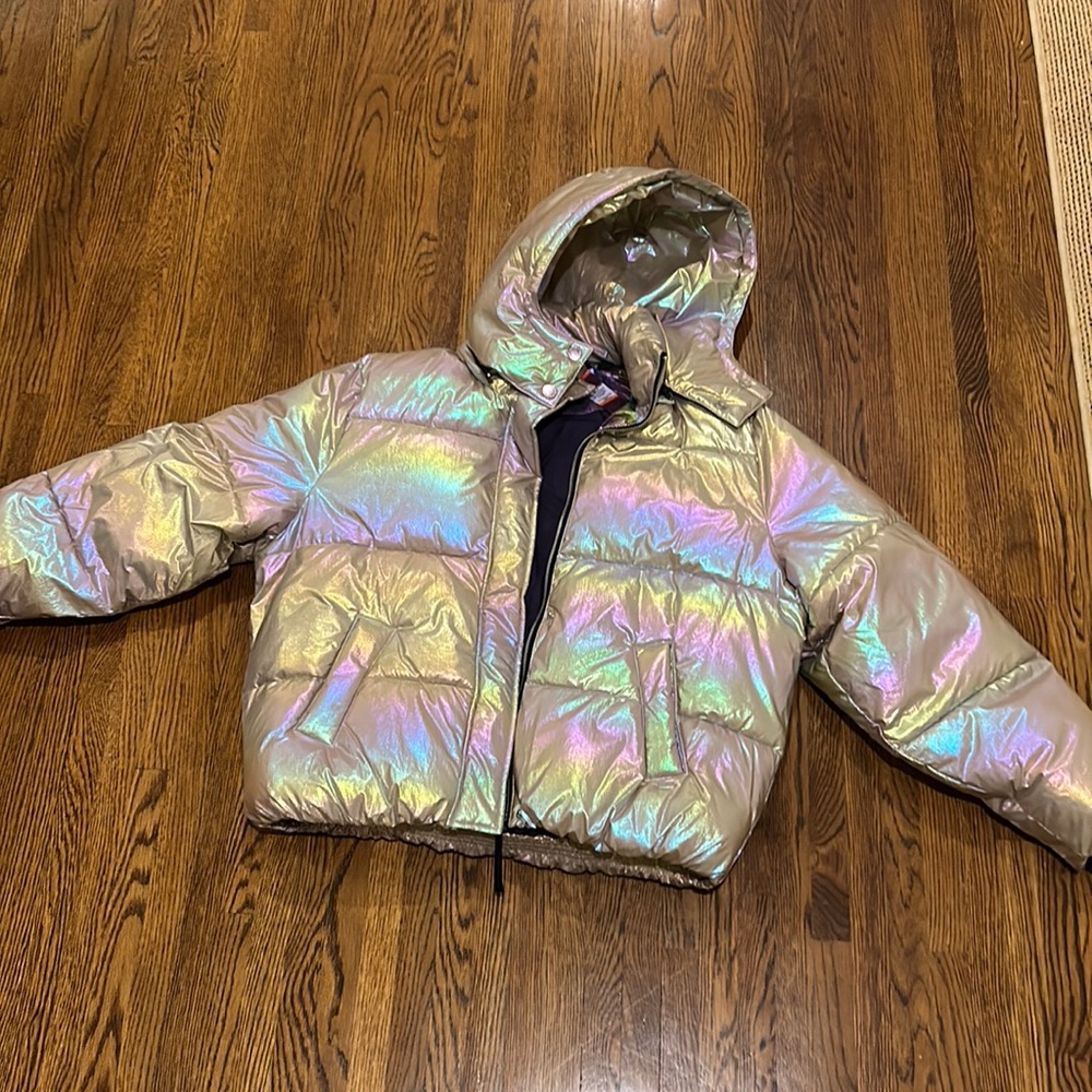 Puffer Jacket scotch and soda NEVER worn! Metallic, shinny puffer.